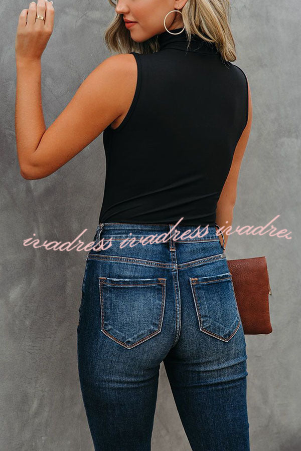 Dressed To The Nines seamless turtleneck top
