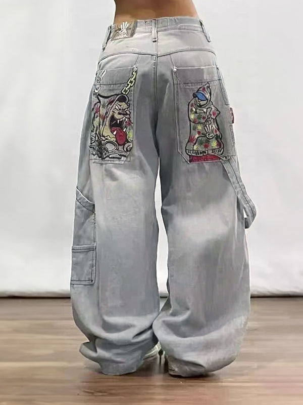 American Retro Hiphop Boyfriend Jeans