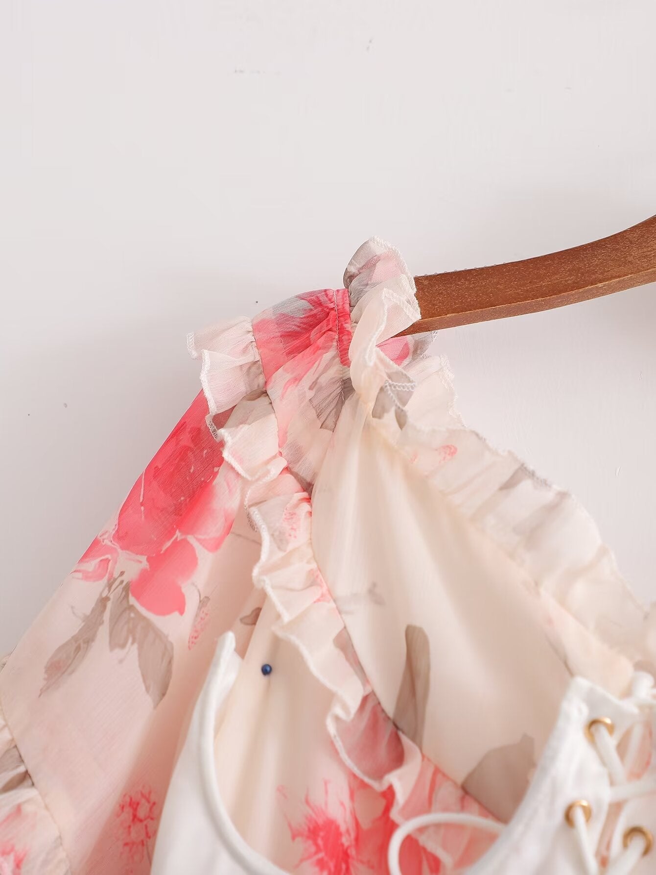 Autumn Floral Print Ruffle Sleeve Mini Dress – Girly Fairy Gas Dress