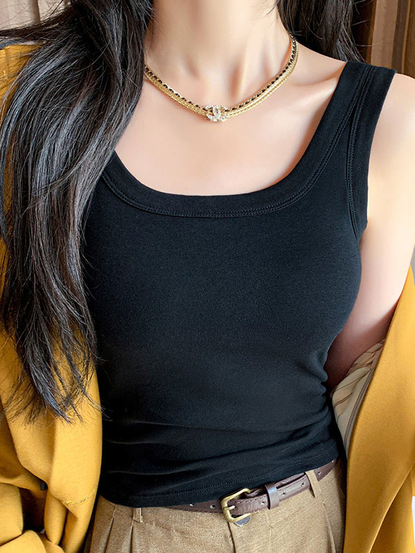 Suspender Belt Bra Pads Tank Top
