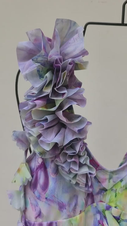 Garden Reverie - Ruffle Strap Floral Set