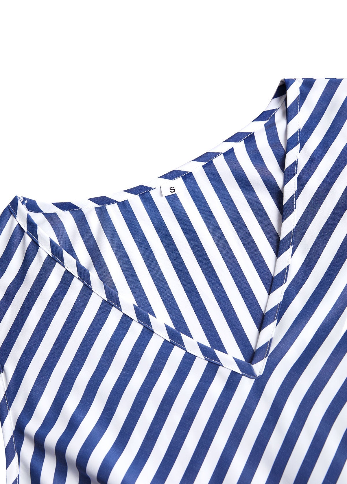 Chic Coastal Striped A-Line Dress