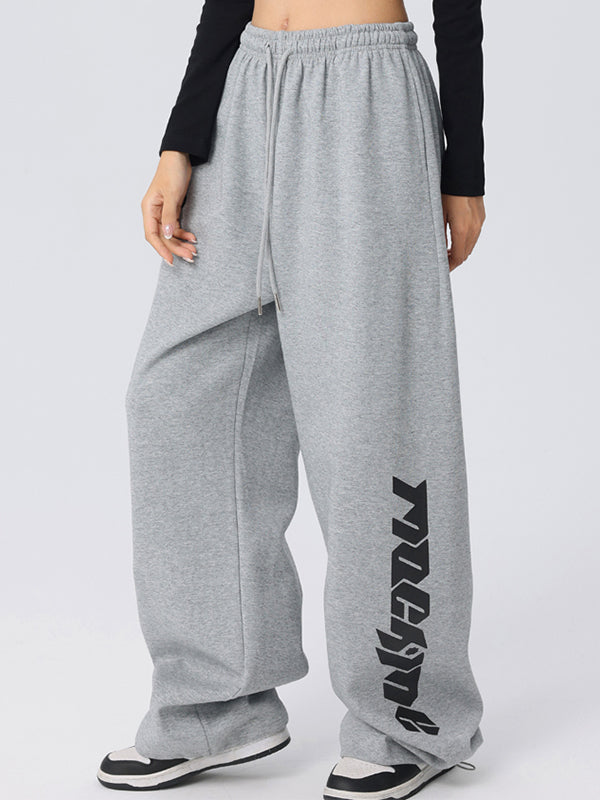 Lettering Loose Sweatpants