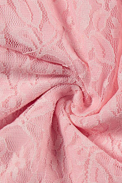 Halterneck Lace Patchwork Ruched Dress