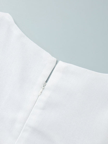 Square Collar Cotton And Linen Camisoles Leisure Temperament Maxi Dresses