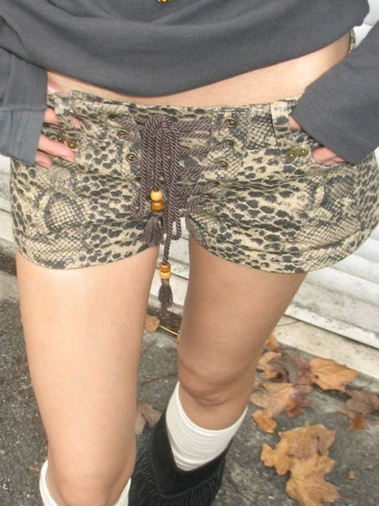 Street Leopard Print Shorts