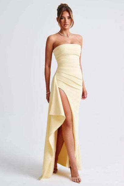 Sexy Chic Off the Shoulder Strapless Backless Formal Dress