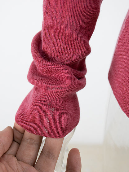 Solid Off Shoulder Slim Sweater