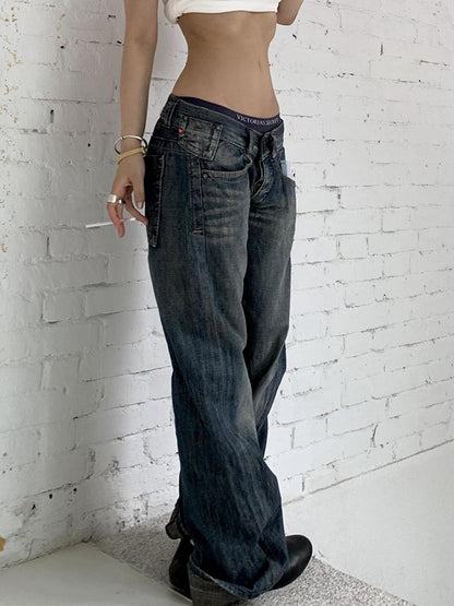 Vintage Wash And Distressing Boyfriend Jeans