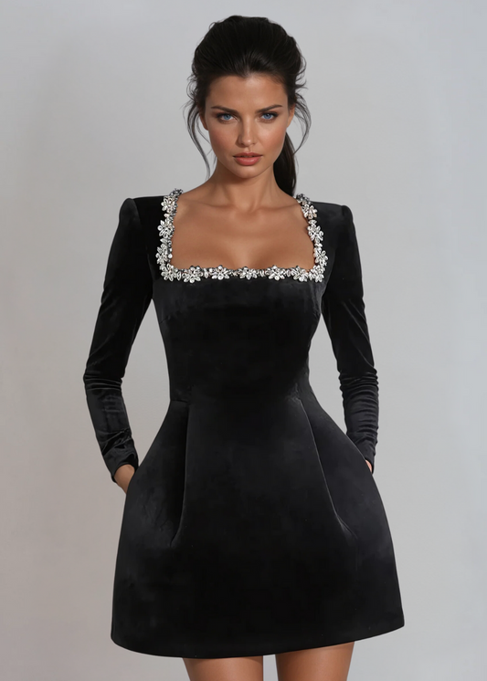Jolie Velvet Mini Dress