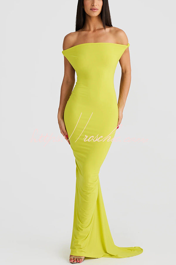 Sexy Halter Neck Open Back Pleated Slim Fit Maxi Dress