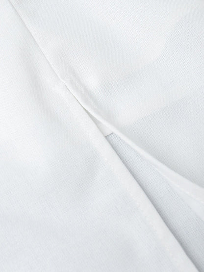 Square Collar Cotton And Linen Camisoles Leisure Temperament Maxi Dresses