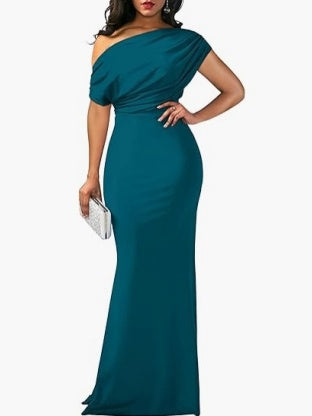 Sleeveless Off-shoulder Bodycon Long Dress