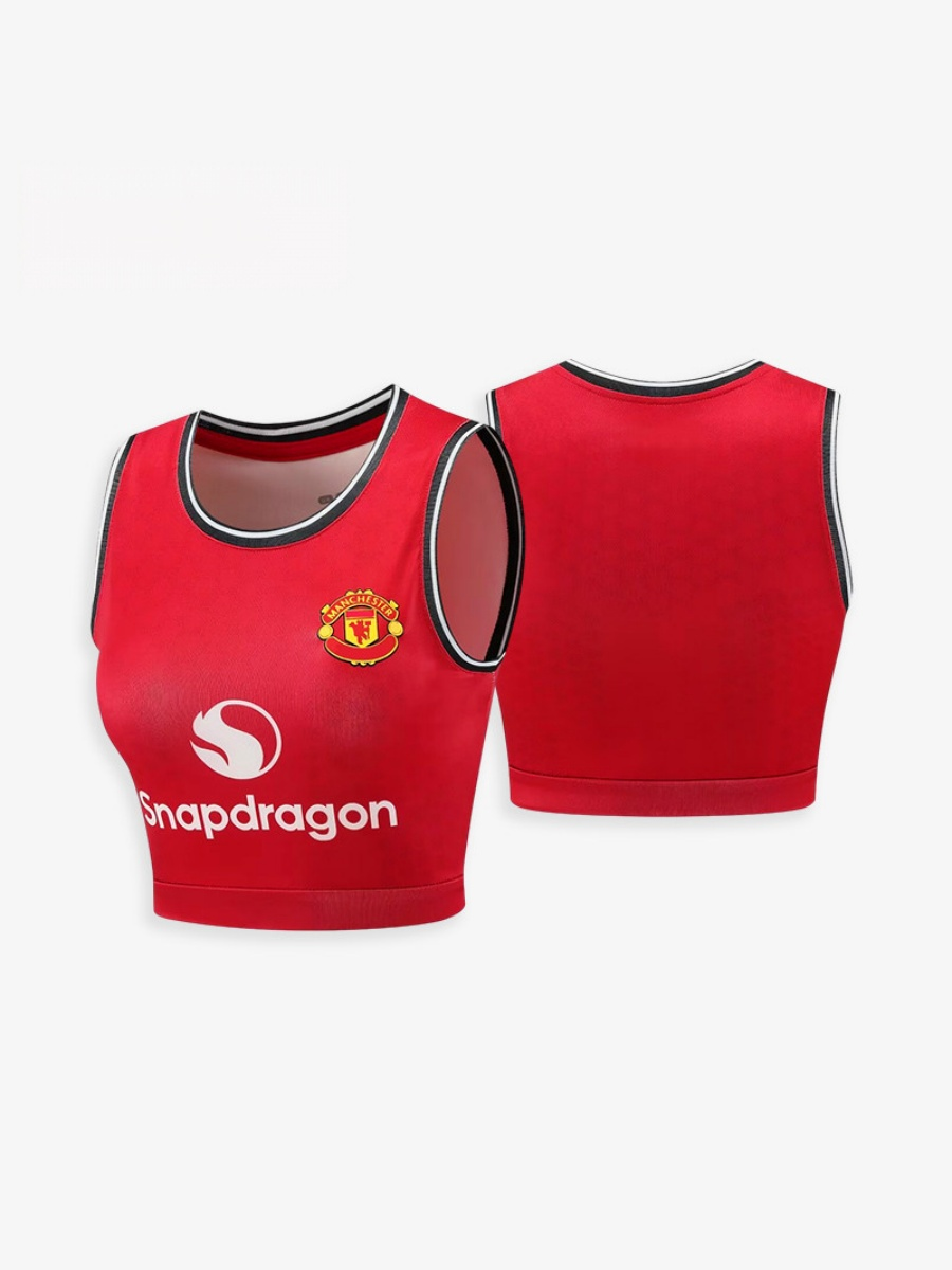 World Cup Football Babes' Crop Top Jersey – Short-Sleeve Sports Tank