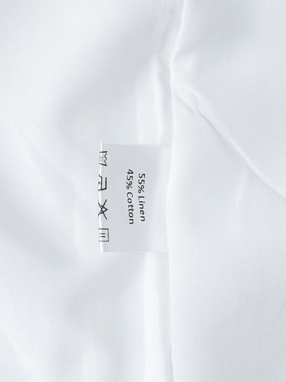 Square Collar Cotton And Linen Camisoles Leisure Temperament Maxi Dresses