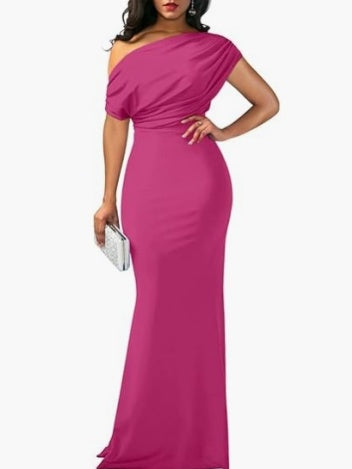 Sleeveless Off-shoulder Bodycon Long Dress