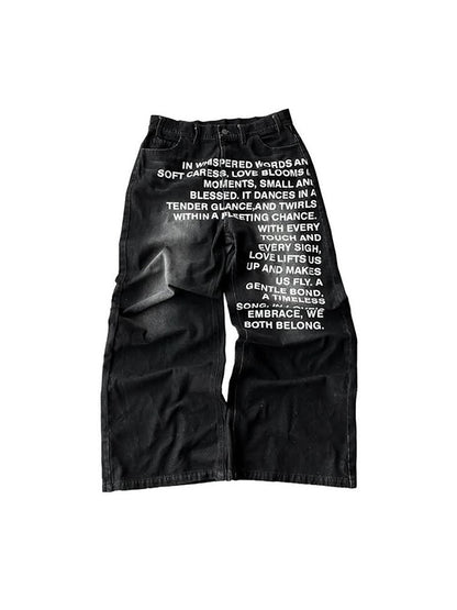 American Retro Hip Hop Boyfriend Jeans
