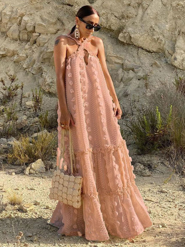 Sleeveless Maxi Dress Casual Oversized Floor Length Dress