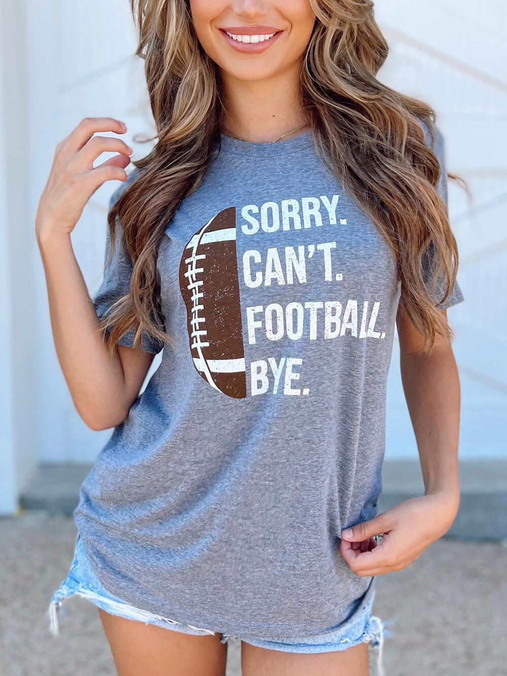 Sorry. Can__. Football. Bye. Unisex Comfy Tee