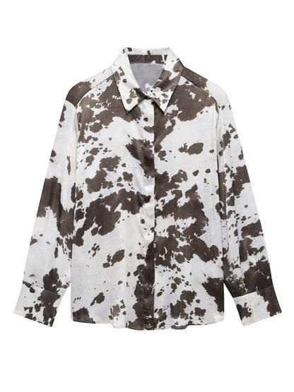 Ellinor Loose Animal Print Shirt