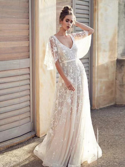 Wedding Dress Applique Formal Dress Maxi Dresses