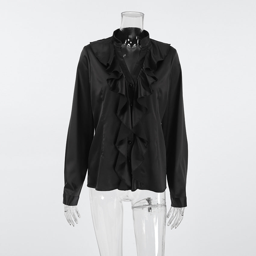 Rufflina Top-Black