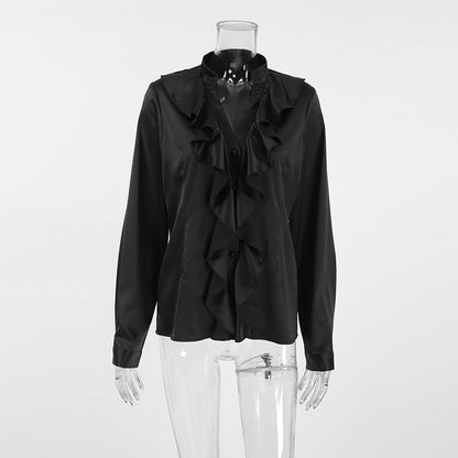 Rufflina Top-Black