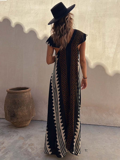 V-Neck Loose Fitting Dress