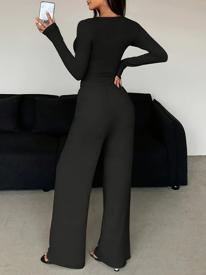 Lace Trim Slim 2-piece Sets