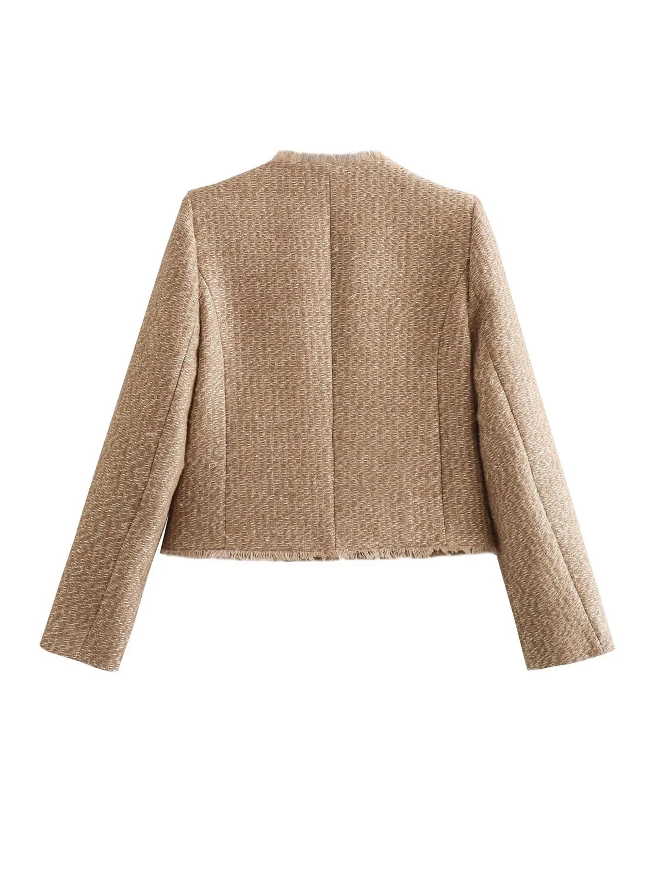 The Colette — Cropped Tweed Blazer