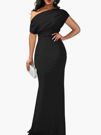 Sleeveless Off-shoulder Bodycon Long Dress