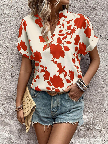 Chic Floral Daily Shirt