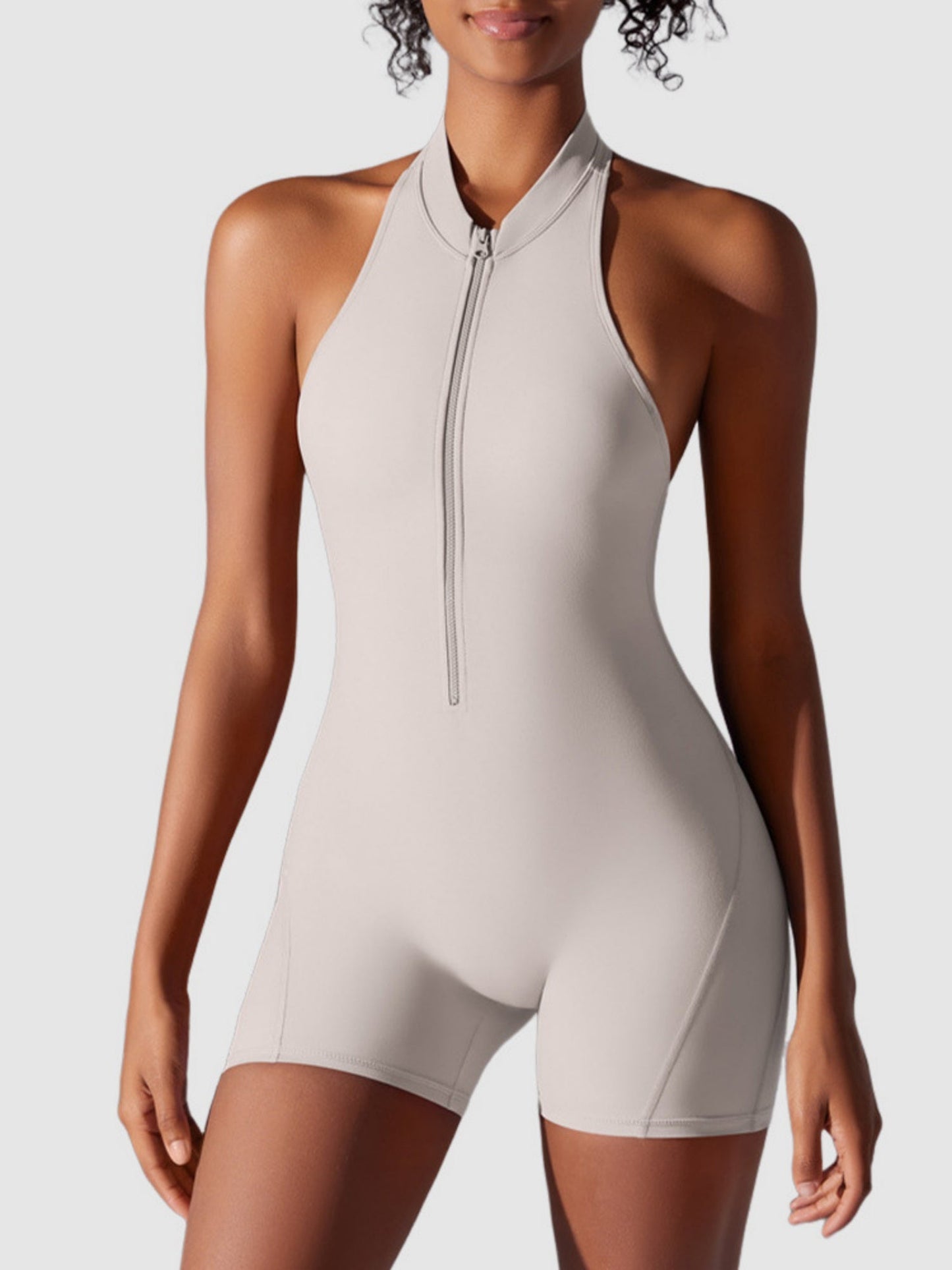 Zipper Lifting Buttocks And Beautifying Back Sports Onesie Yoga Suit