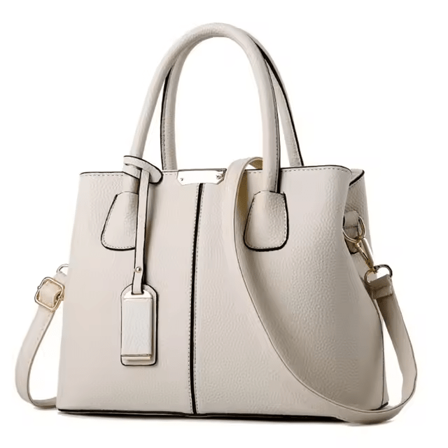Maison Structured Leather Tote Bag | Dual Carry Design