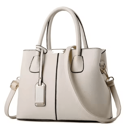 Maison Structured Leather Tote Bag | Dual Carry Design