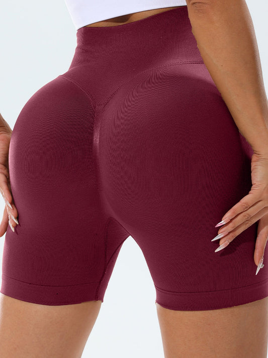 Seamless Pleats High-waisted, Tummy-flattening, And Butt-lifting Yoga Shorts