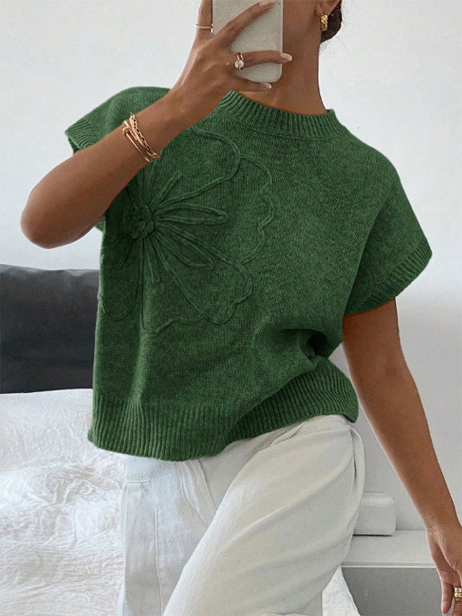 Soft Laidback Embroidered Knitwear