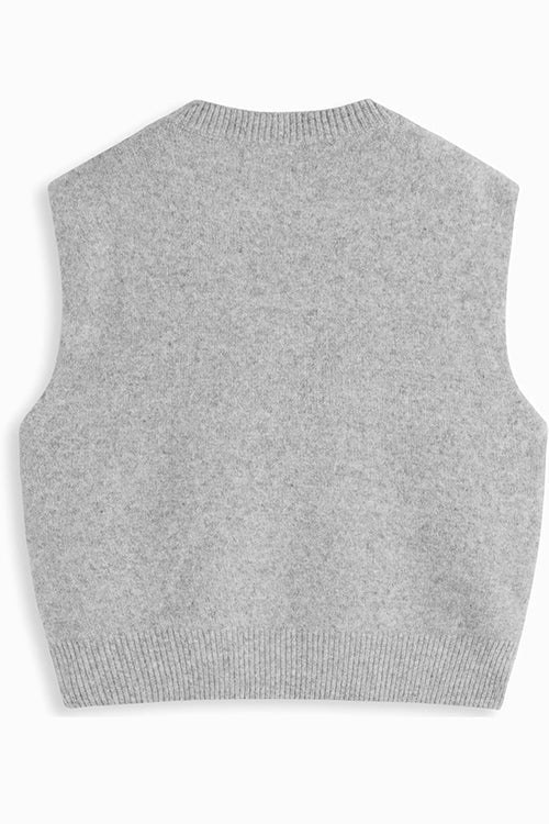 Margovil Crewneck Knitted Pullover Sweater Vest