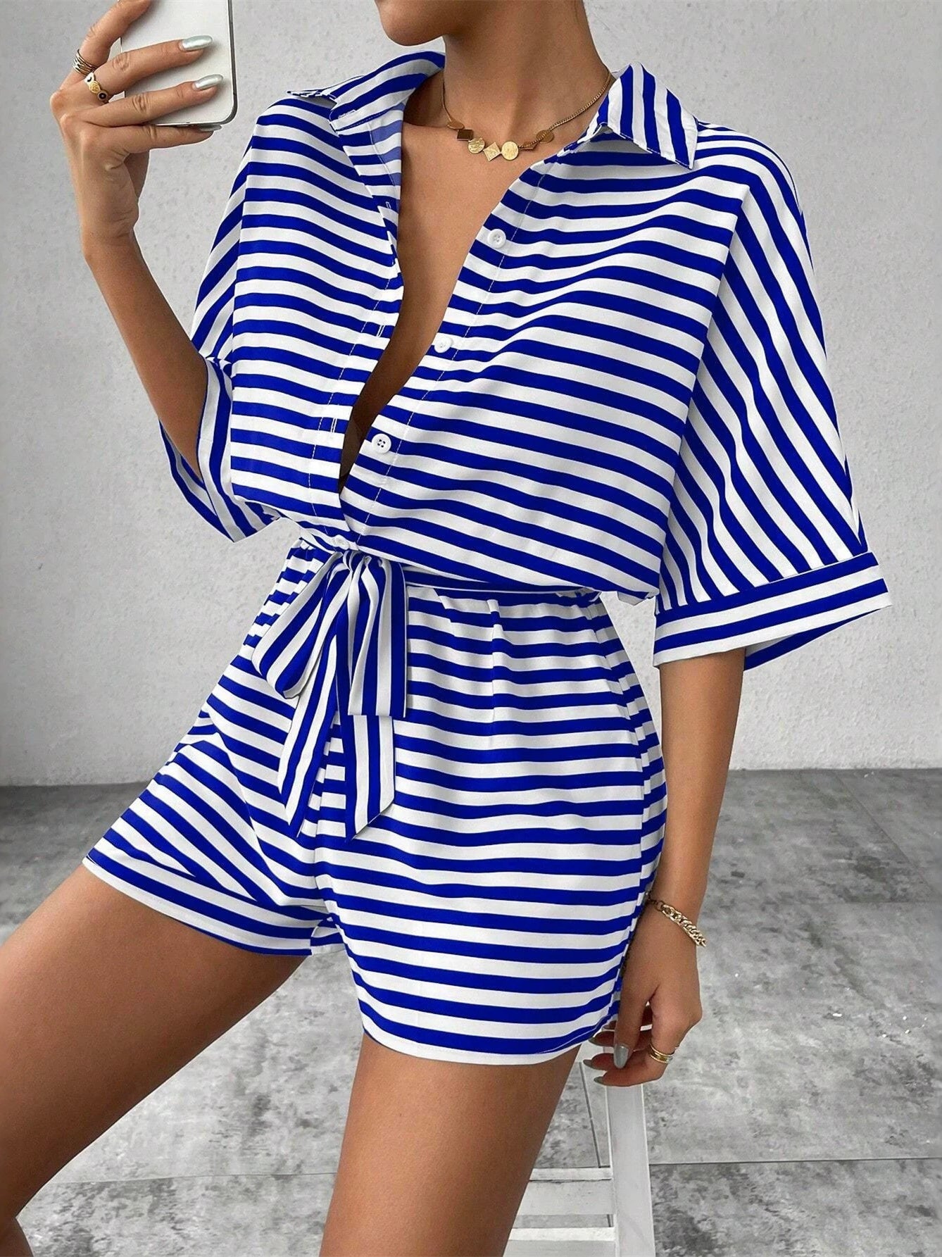Solid Color Versatile Jumpsuit