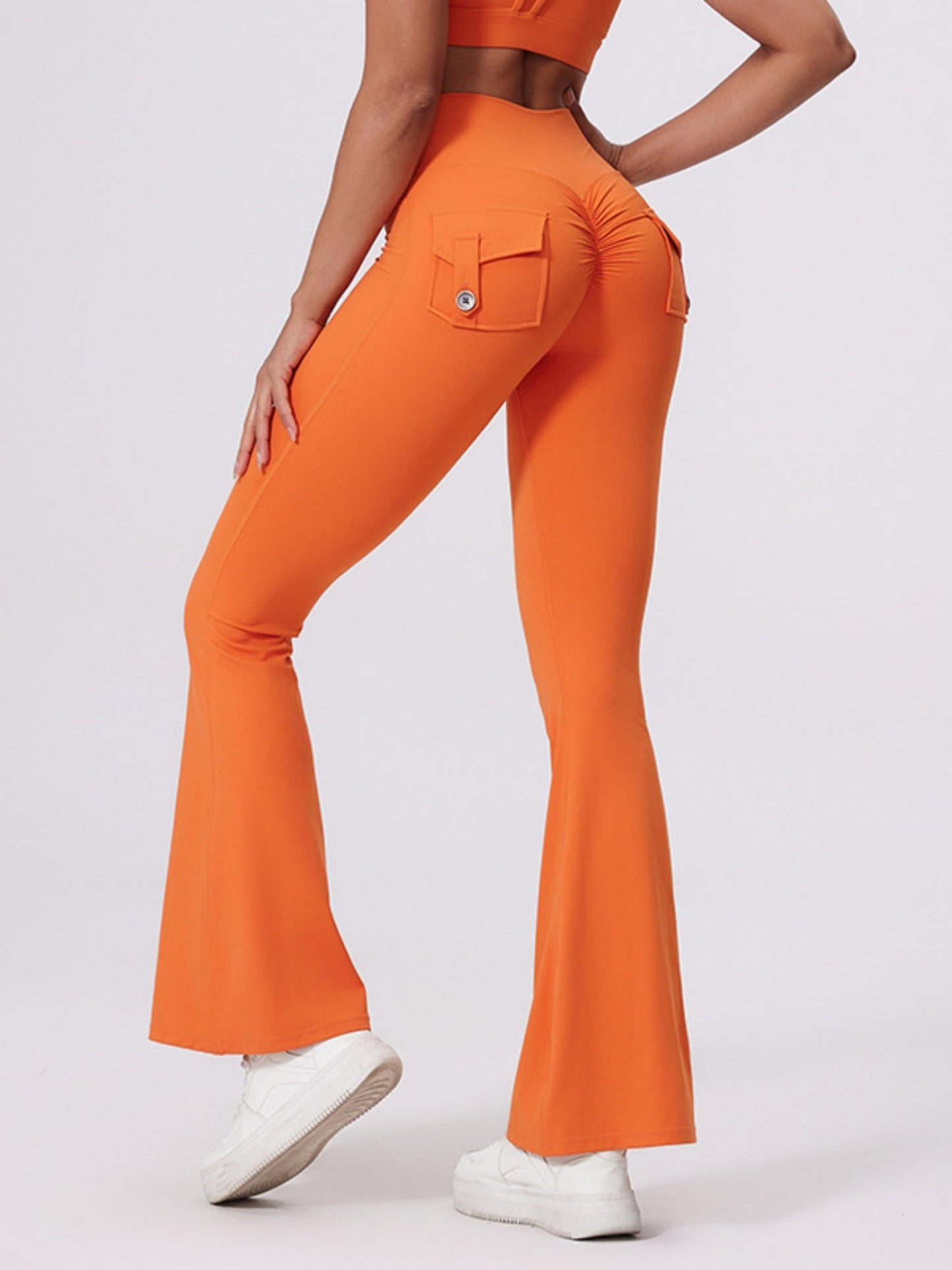 Bare-feel Pocket High-waisted Hip Lift Sports Yoga Pants