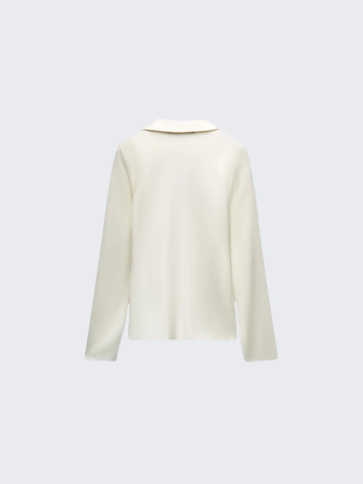 Ivory Charm Front-Tie Shirt