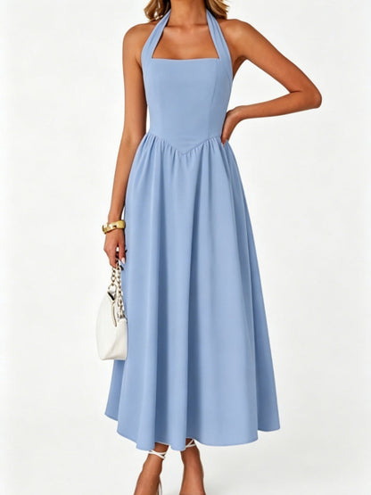 Camisoles Halter Backless Temperament Maxi Dresses