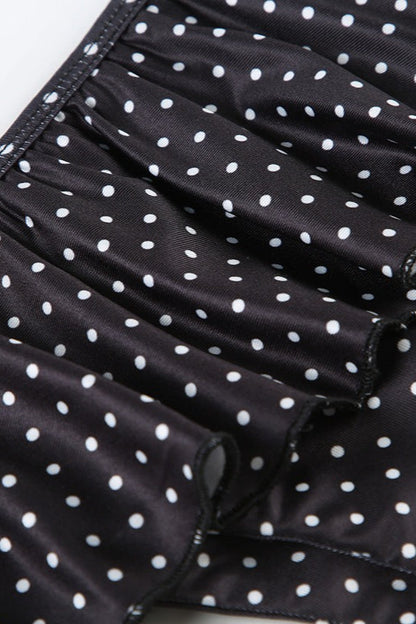 Ruffled Polka Dot Bikini Set