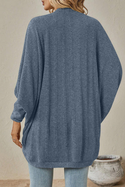 Solid Color Mid Length Cardigan