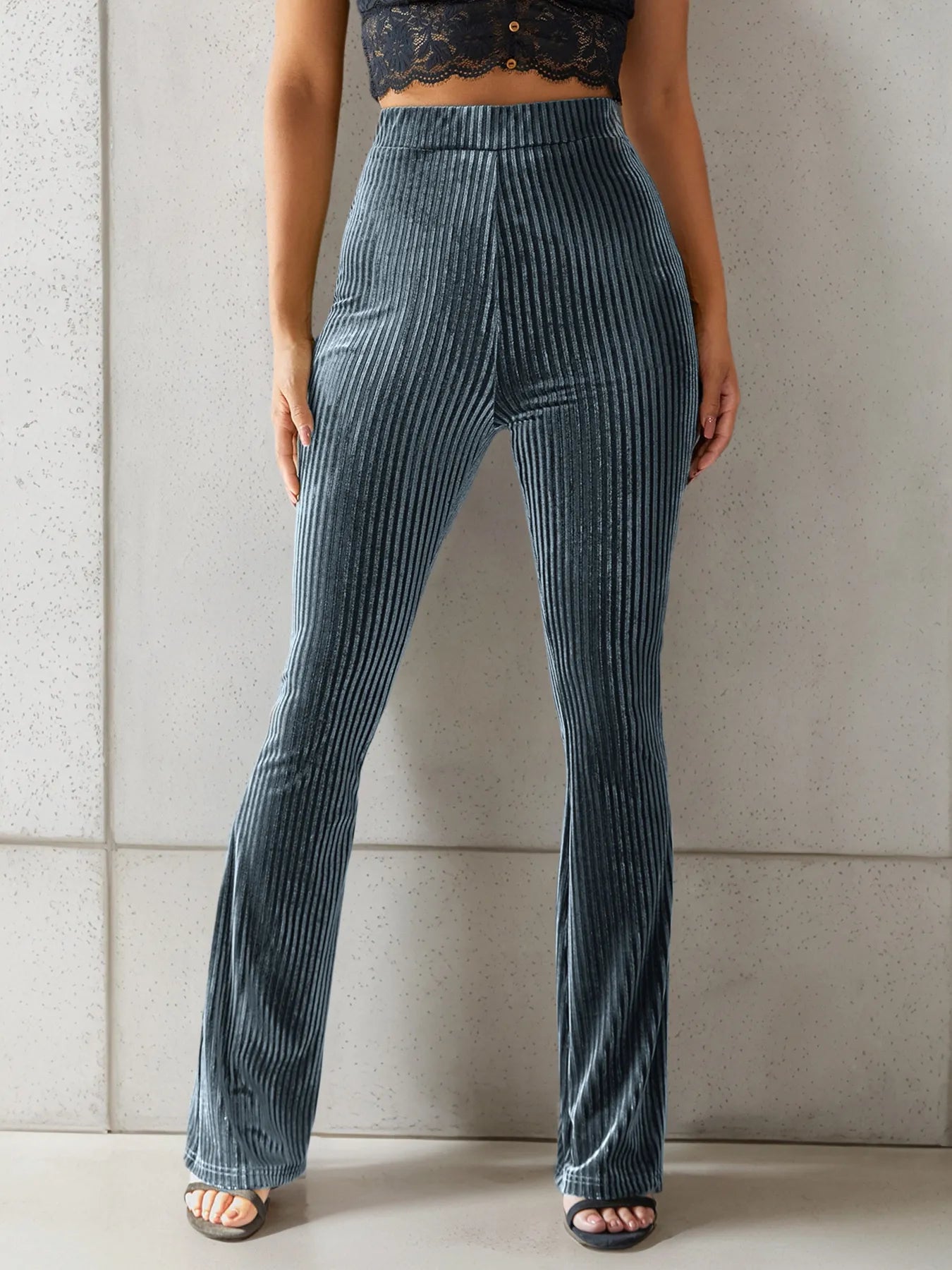 Uptown Velvet Flare Pants