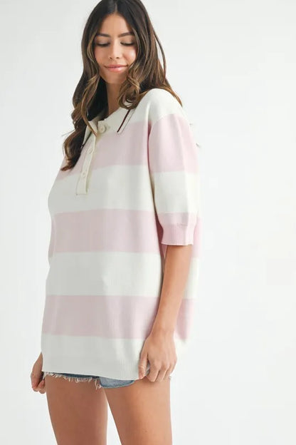 MABLE Polo Collar Sweater