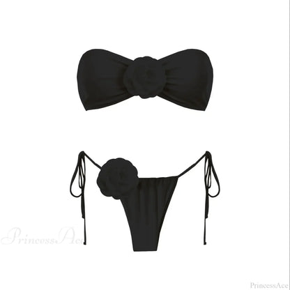 3D Flower Bandage Bikini Set