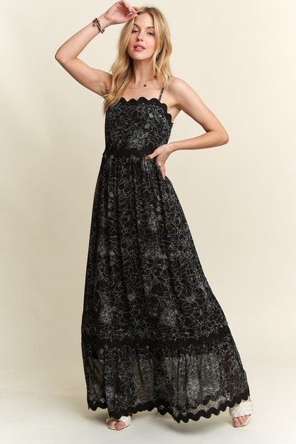 Noir Garden Dress