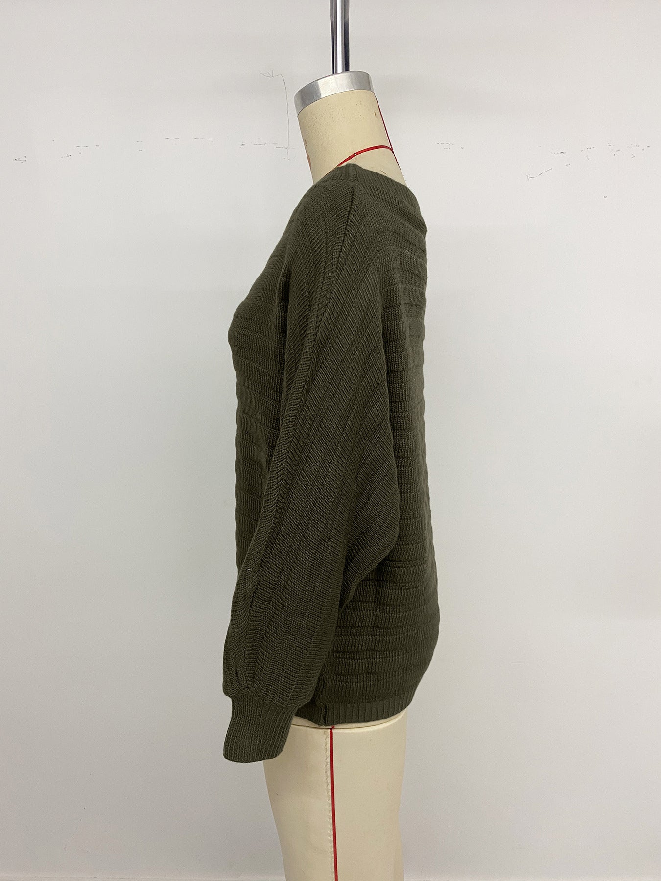 Off Shoulder Loose Fit Long Sleeve Knitted Sweater Top For Women 2026