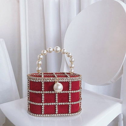 Pearl Bucket Handbag by Grace